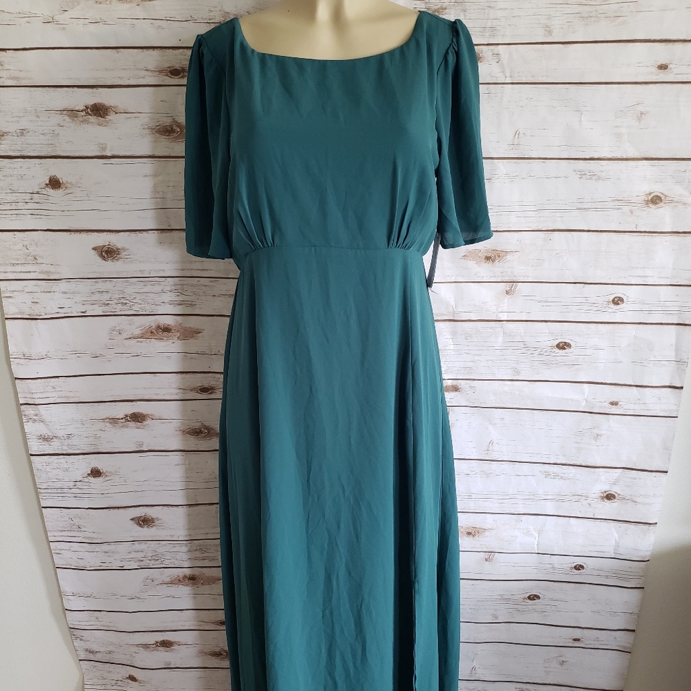 Modcloth Teal Maxi Dress
